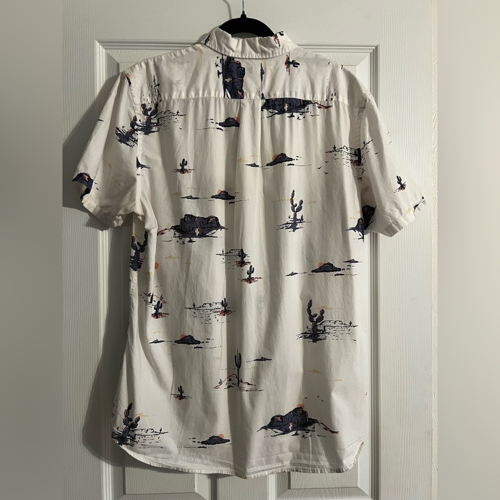 Goodthreads Desert Cactus Print Standard Fit Short Sleeve Shirt - Picture 9 of 10